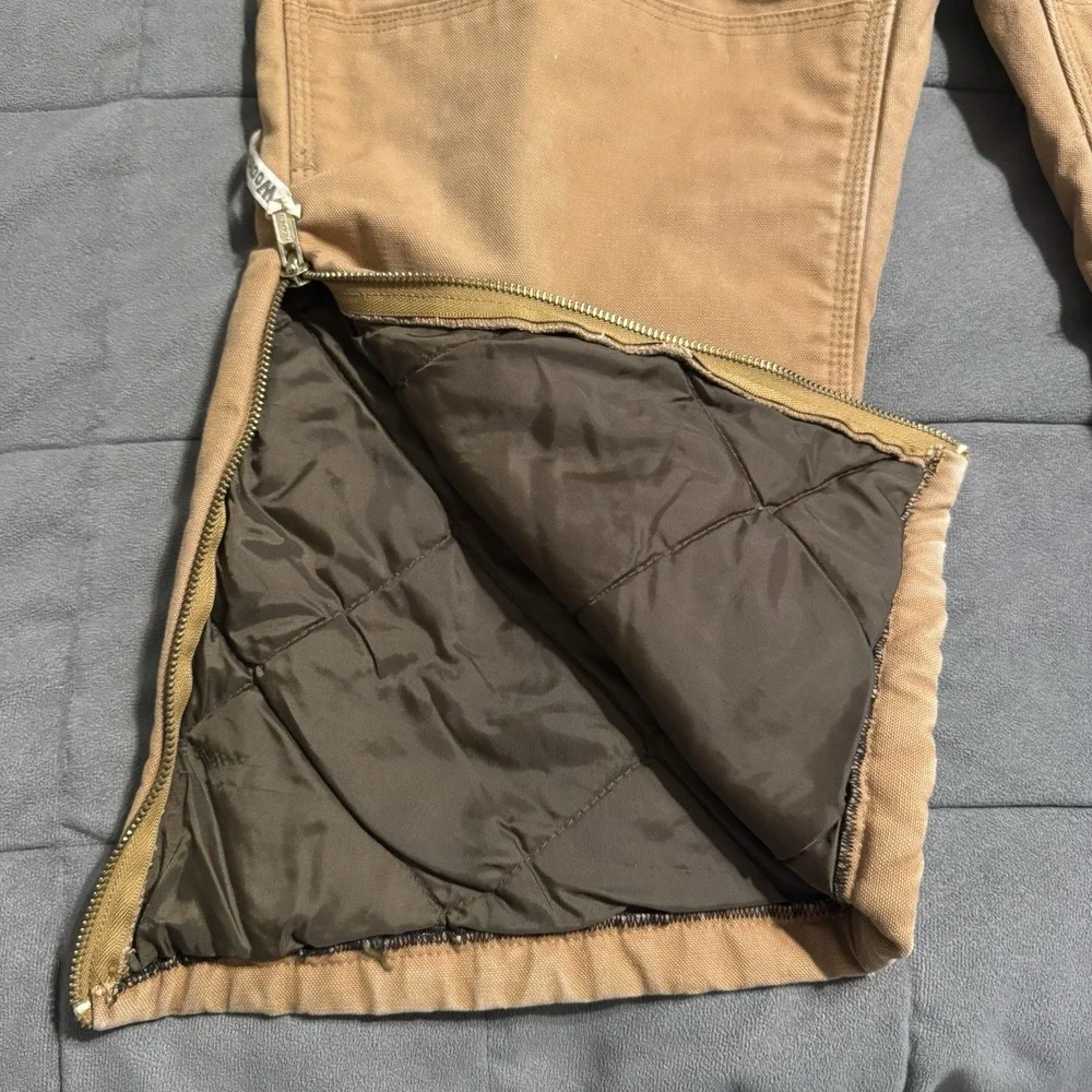 Woodsman M-S Brown Duck Canvas Insulated Bib‎ Overalls 38